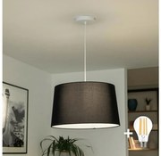 Brilagi CERIA - lustră LED suspendată pe cablu, 1xE27/40W/230V, Ø 45 cm, negru