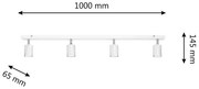 Spot LED TUNE 4xGU10/4,8W/230V crom mat/alb