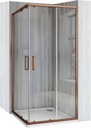 Cabina de dus Rea City 80x80 cm Copper Brush