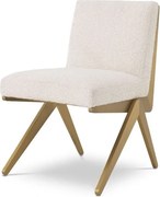 Scaun design LUX Fico boucle crem 114716 HZ