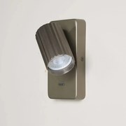 Aplica cu spot din aluminiu canelat Anna Reader bronz