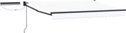 vidaXL Cort electric retractabil Alb 3 x 2,5 m