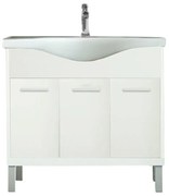 Dulap inferior Nerva 85 cm cu lavoar alb