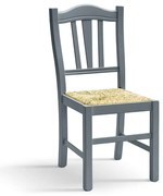 Scaun Hard, lemn de fag, sezut paie, L 46cm/l 50cm /H 95cm - GRI