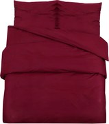 vidaXL Set lenjerie cu husă de pilotă, bordo, 260x240 cm, bumbac