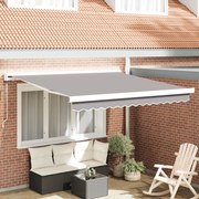 vidaXL Cortina Retractabilă Gri deschis 300 x 250 cm