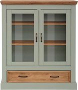 Vitrină verde-deschis din lemn de pin 100x120 cm Selma – Støraa