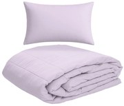 Pilota matlasata de vara 140x200 cm cu husa pentru perna SUMMER 45x75 cm, violet