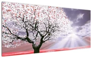 Tablou cu pomul roșu (120x50 cm)