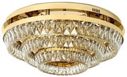 Lustra aplicata LED, Plafoniera, Auriu, Sticla, SAYOV 80 auriu