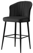 Set de scaune de bar Rubi Black, 2 buc., 2 buc.