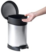 Curver Coș de gunoi Decobin 5 l, argintiu