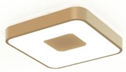 Plafoniera LED Smart dimabila cu telecomanda COIN 34x34cm aurie