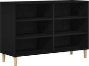 vidaXL Bufet Stejar Negru 103,5 x 35 x 70 cm Lemn compozit