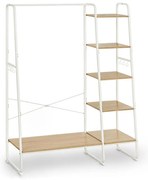 Cuier de podea LINEA, alb/maro