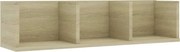 vidaXL Raft de perete CD-uri stejar Sonoma 75x18x18 cm lemn prelucrat