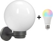 Brilagi Ven HARBOR - aplică de perete LED RGBW 1xE27/15W/230V IP33 antracit/alb