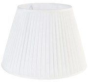 Abajur plisat alb 45/30 cm