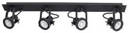 Plafoniera cu 4 spoturi directionabile SALVA negru NVL-9155103