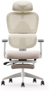 Scaun ergonomic MUSSO E600SE ADAPTIVE, șezut translatabil, cotiere 3D, suport lombar adaptiv, suport picioare, mecanism multifunctional inclinare/blocare, pivotant, Mesh, Bej