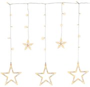 Lanț cu LED-uri de Crăciun - stele, 0,6 m, 61 LED-uri, alb c