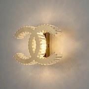 Aplica de perete LED design ambiental Ring auriu