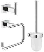 Set accesorii baie 3 in 1 Grohe Essentials Cube-40757001