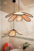 Osram - Lampă suspendată cu cablu DECOR RATTAN 1xE27/15W/230V Ø 58 cm bej/negru