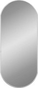vidaXL Oglindă de perete, argintiu, 70x30 cm, ovală