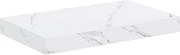 vidaXL Raft de perete Marmură albă 40 x 23,5 x 4 cm Lemn compozit