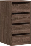 vidaXL Dulap colț cu sertare stejar maro 40x41x76 cm lemn prelucrat