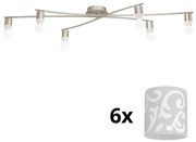 Plafonieră LED Eglo MY CHOICE 6xE14/4W/230V crom/alb