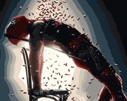 Pictura pe numere cu un cadru "Deadpool 2" 50x40 cm