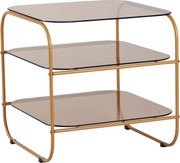 Măsuță auxiliară cu blat din sticlă 41x41 cm Echo – Hübsch