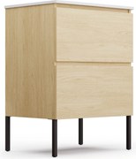 Blumfeldt Johnstone, chiuvetă și dulap pentru baie, 60 cm, chiuveta ceramica