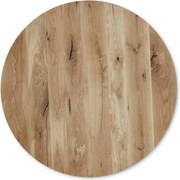 Masa de bucatarie din lemn Riple - Stejar masiv rustic , 100cm , Natur