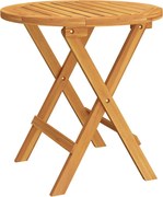 vidaXL Masă de bistro, Ø46x47 cm, lemn masiv de acacia