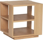 Măsuță auxiliară cu aspect de lemn de stejar 37x37 cm Merge – Hübsch