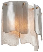 Aplica de perete LUX design deosebit Asinara, sticla fumurie