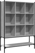 vidaXL Bibliotecă, gri sonoma, 102x30x141,5 cm, lemn prelucrat