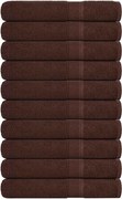 vidaXL Prosoape FROGN 10 buc., maro, 100x200 cm, 360 g/m²