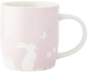Altom Cană din porțelan Iepure cu fluture, 360 ml,roz