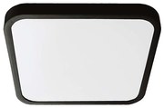 LED plafonieră baie 18W 230V IP44 4000K 25x25 cm negru