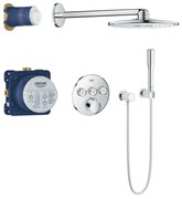 Set de dus incastrat cu baterie termostatata Grohe SmartControl Perfect Rainshower 310 Round