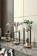 Suport pentru flori Flower Desk Round - Oak