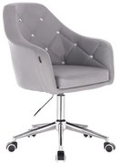 HR830K Scaun Gri de Piele