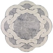 Covor rotund gri ø 80 cm - Vitaus