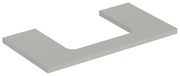 Blat pentru lavoar Geberit One cu decupaj in mijloc greige mat 90 cm