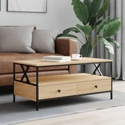 vidaXL Măsuță de cafea, stejar sonoma, 100x51x45 cm, lemn prelucrat
