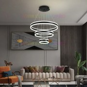 Lustra LED Cu Telecomanda, Elit's Esn1768/600-BK, 208W